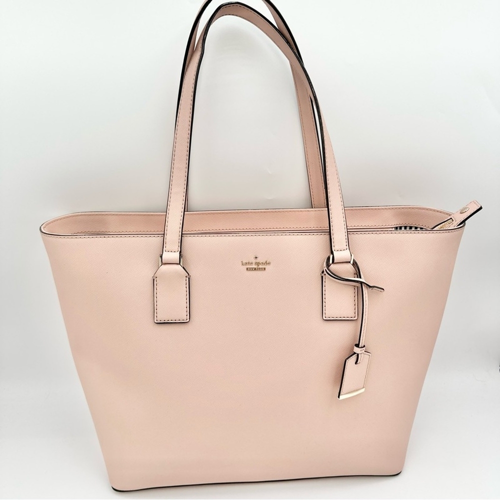 Kate Spade Cameron Street Lucie  Trapezoi Tote with Silver Hardware
